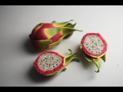 Miniature Dragon Fruit Tutorial Part 2, Polymer Clay Food