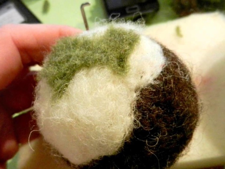 Needle Felted Christmas Pudding