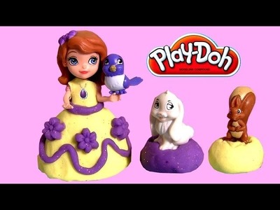 Play Doh Sofia the First Princess Dress-up with Sofia and her Animal Friends Play Dough