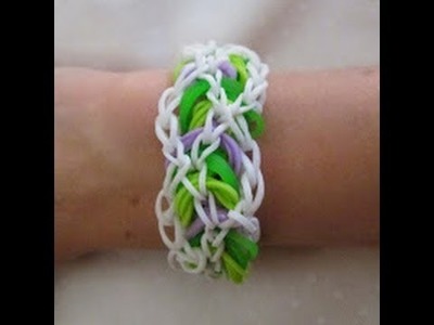 Rainbow Loom- How to make a Bracken Bracelet (Variation of the Triple Link Chain by Justin's Toys)