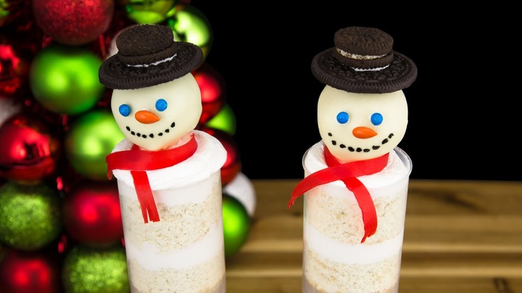 Snowman Push Pops from Cookies, Cupcakes and Cardio