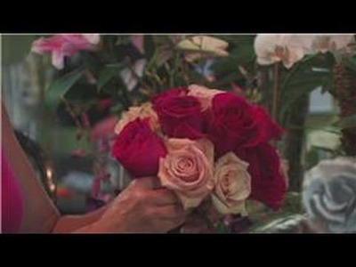 Wedding Floral Arrangements : How to Make a Rose Wedding Bouquet