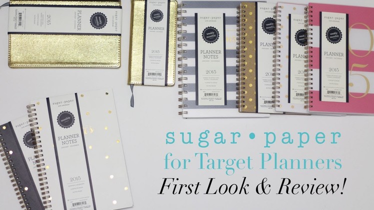 2015 Sugar Paper for Target Planners | First Look & Review