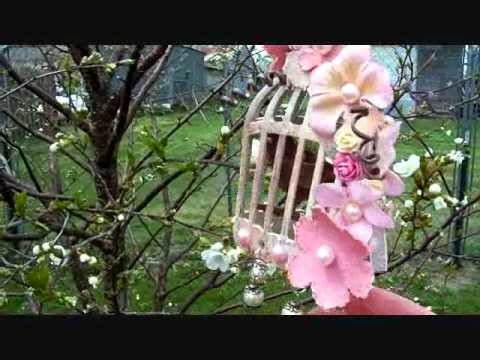 3 sided Shabby Chic Birdcage