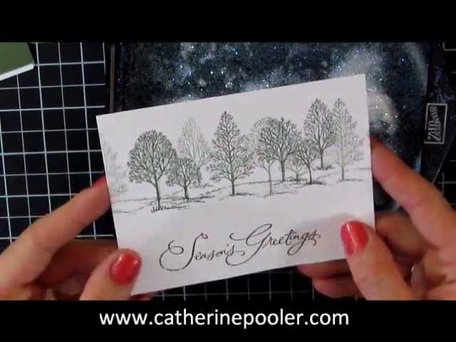 Christmas Card Making Series #1 Stampin' Up Lovely as a Tree with Catherine Pooler