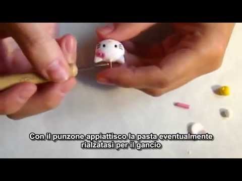 Creare in FiMO ~ Hello Kitty Polymer clay ~ How to make