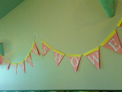 Decorating: How to make a bridal shower banner decoration