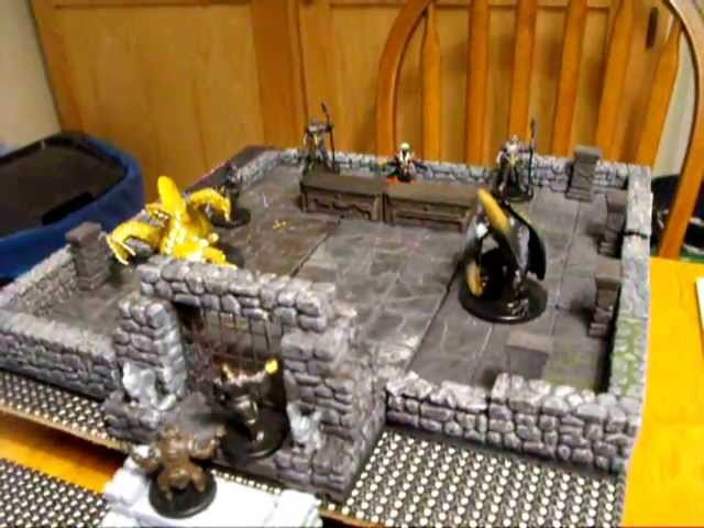 How to Build 3D D&D Dungeons Using Masonite Boards and Drawer Liner