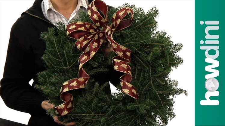 How to make a bow for a wreath