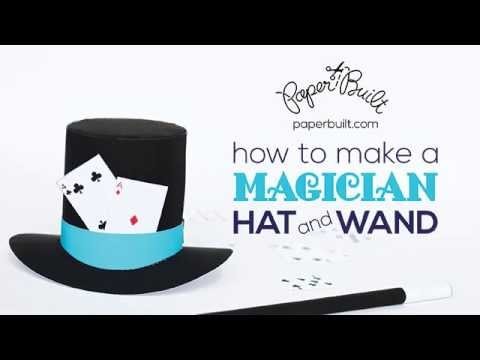 How to Make a Magician Hat and Wand by Paper Built