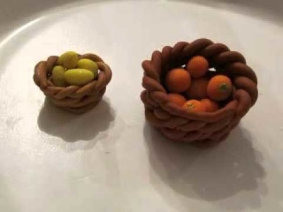 How to make a Polymer Clay "wicker" basket