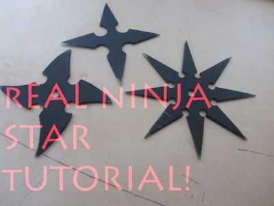 How To Make a Real Ninja Star. Shuriken - The Art Of Weapons