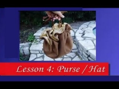 How to Make a Renaissance Style Drawstring Purse. Hat