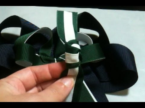 How to Make a Two Color Center Knot for a Hair Bow