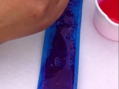 How to make edible gelatin lace using molds part 1
