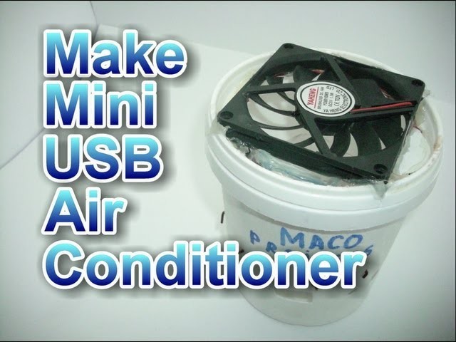 How to make mini usb air conditioner