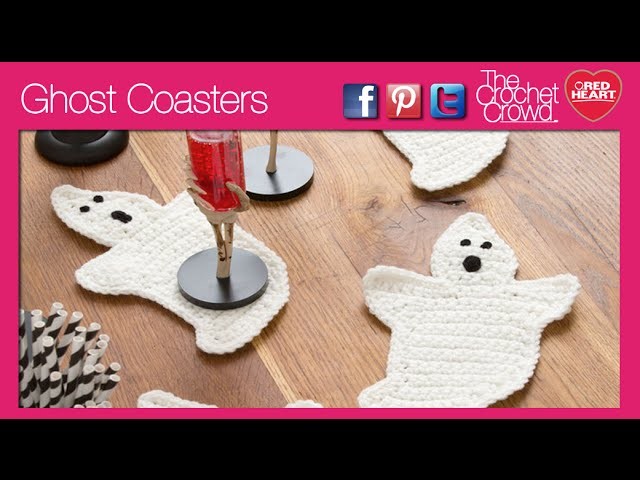 How to Make the Crochet Ghost Coasters