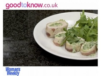 How to make watercress stuffed chicken breasts