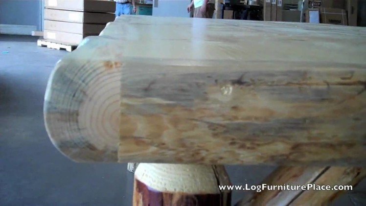 Nature's Twist Log Dining Table | Log Dining Room Furniture | Rustic Dining Table