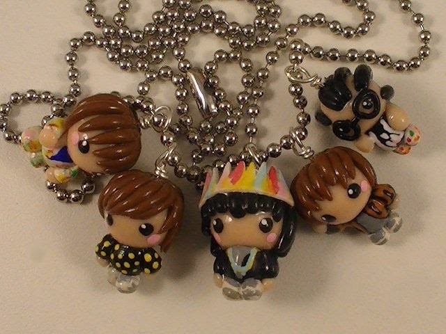Polymer Clay B1A4 Charm Necklace