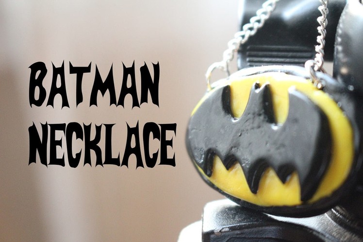 Polymer Clay Batman Necklace Tutorial