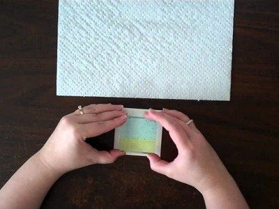 Stamping with an acrylic block