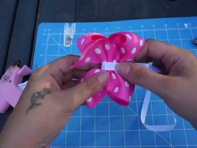 Step 2 - How to Make a Boutique Bow Single Layer with Artemis in Love ( Lesson 2)