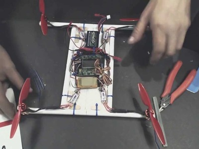 The first paper quadcopter electronics part 2