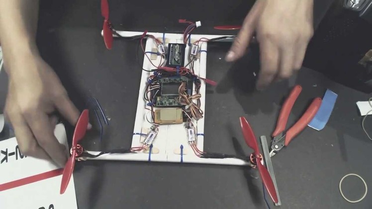 The first paper quadcopter electronics part 2