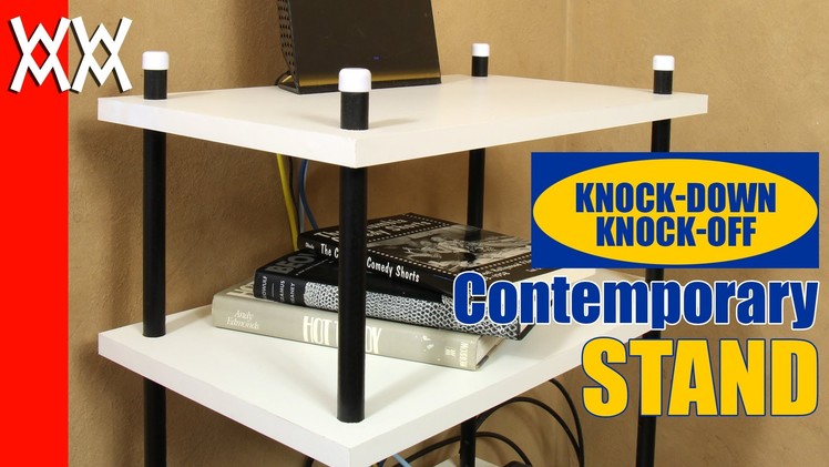 Contemporary, adjustable stand. Build your own stylish bookcase and save money.