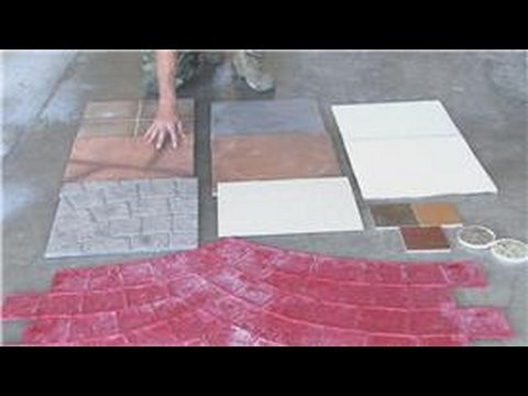 Decorative Concrete Techniques : How to Stamp Concrete Designs