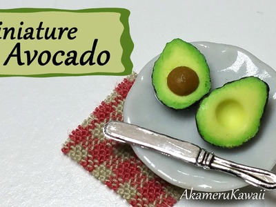 Easy Miniature Avocado - Polymer Clay Tutorial