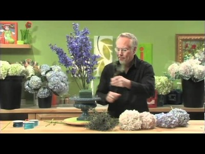 How to Arrange Flowers- Create a Hydrangea Arrangement!