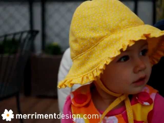 How to make a baby sun hat with ruffle {plus free pattern}
