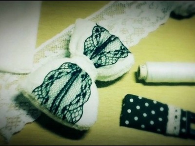 How to Make a Cute Lace Bow ～♪