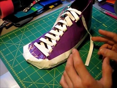 How to make Duct tape shoes Part 1