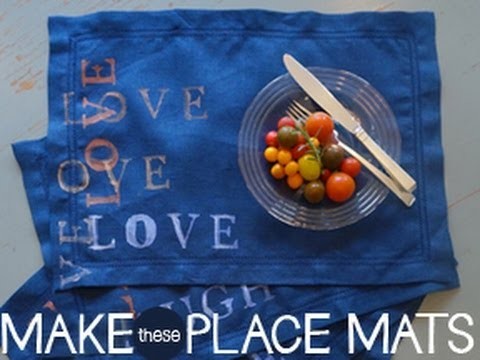 How To Make Handpainted Place Mats