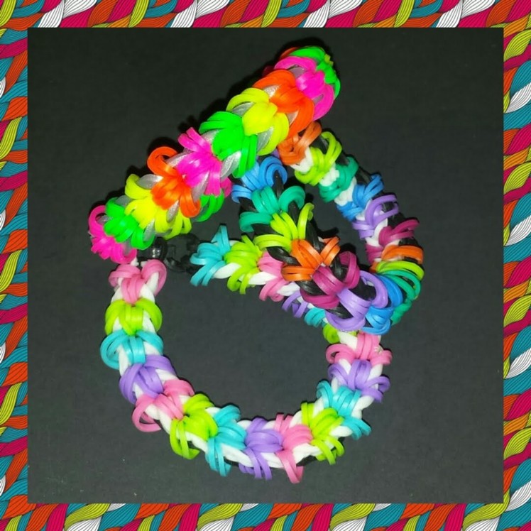 New "Flapper" Rainbow Loom Bracelet.How To Tutorial