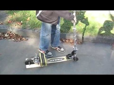 Part 3 - How to make an electric scooter out of a push scooter!