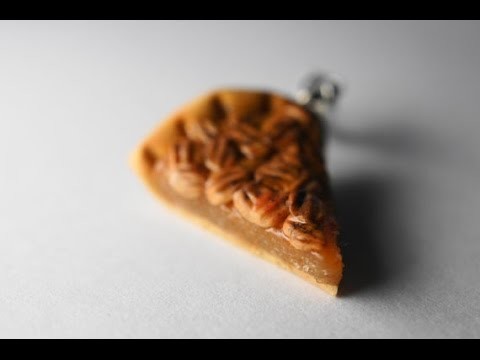 Pecan Pie Tutorial, Polymer Clay Miniature Food Tutorial