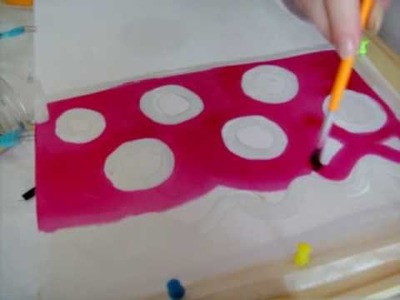 Silk Painting: Cold Wax Silk Dye Circle Technique with Teena Hughes