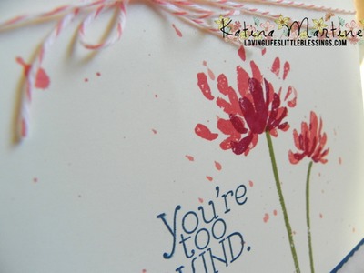 Stampin' Up Too Kind Card
