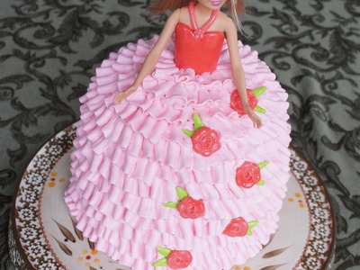 Barbie doll cake - how to decorate easily