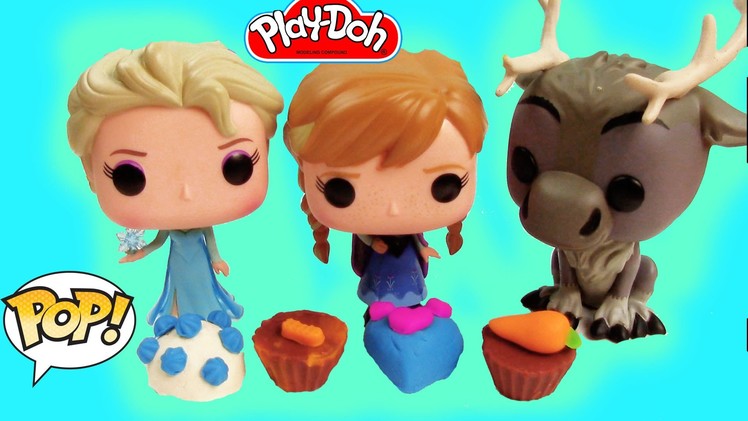Disney Play-doh Chocolate Popper Maker Frozen POP Vinyl Queen Elsa Princess Anna Unboxing