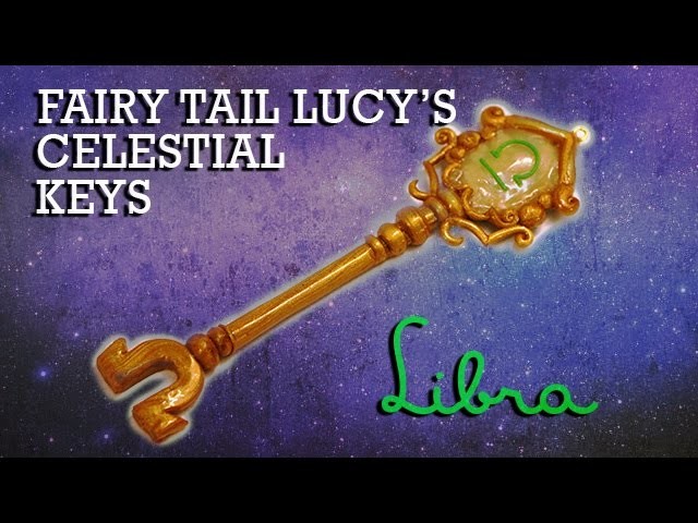 Fairy Tail Lucy's Celestial Key Polymer Clay Tutorial (Libra)