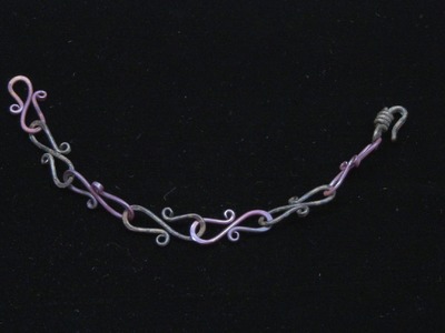 Forging Copper Wire Into A Linked Bracelet