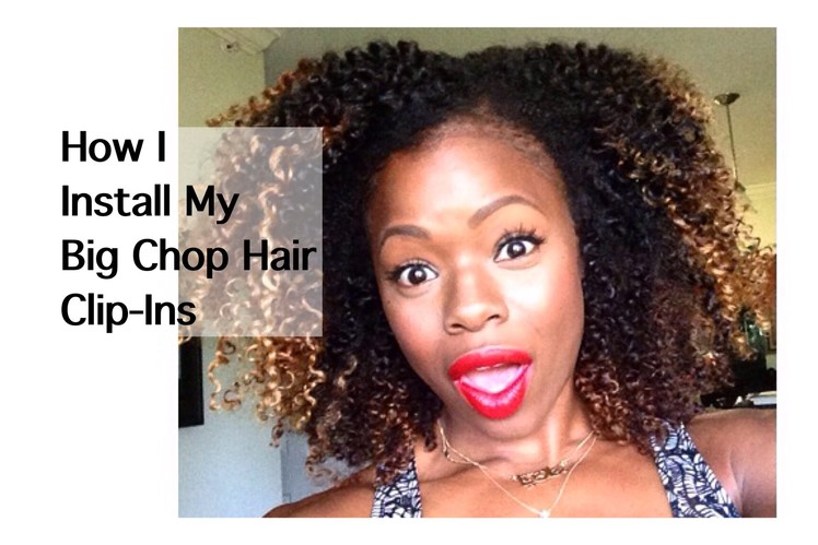 How I Install My Big Chop Hair Clip-Ins | MariaAntoinetteTV