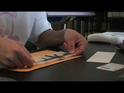 How to apply a die cut sticker.