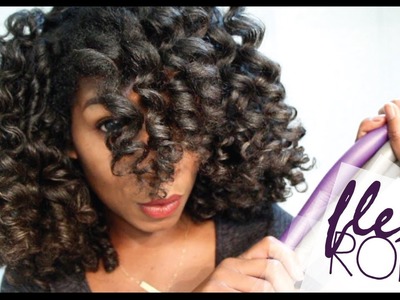 How To Cheat A Flexi Rod Set | EASY Technique Heatless Curls - Naptural85 Natural Hair
