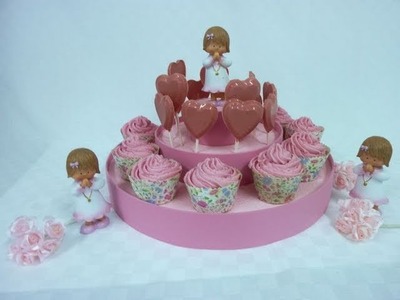 How to make a Baby shower cupcake or lollipop stand